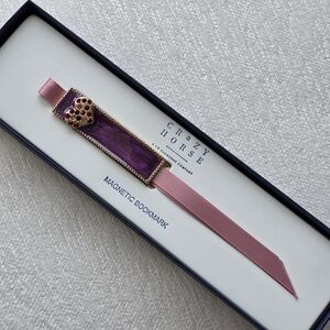 Crazy Horse Purple and Pink Magnetic Bookmark